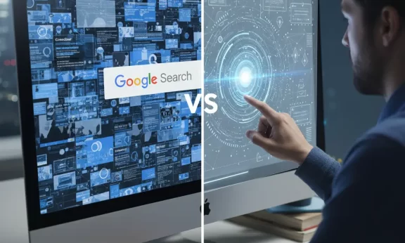 ai search engine vs Google searches